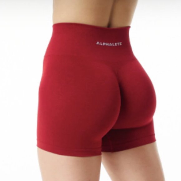 Alphalete Amplify Shorts Scarlet Red 